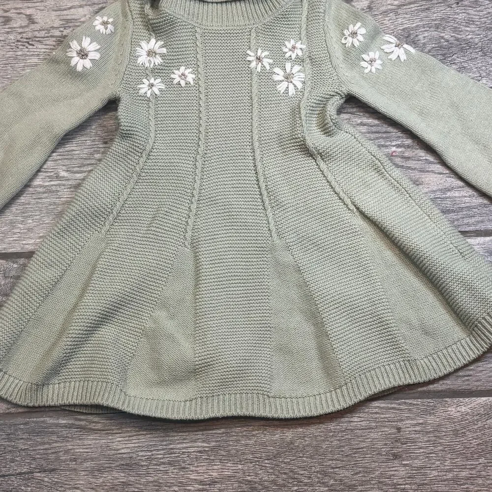 Cupcakes and Cashmere Turtleneck  A-line Sweater Dress Girls 2T - Picture 9 of 9